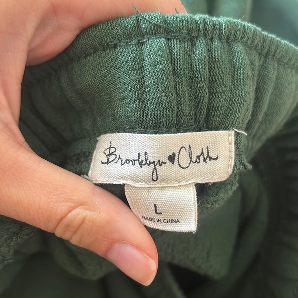 Brooklyn Cloth Green Track Pants - Picture 3 of 5